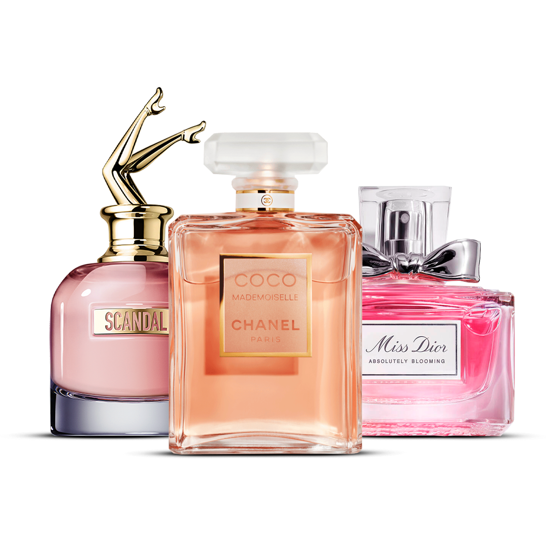 Combination of 3 women's perfumes – Scandal, Coco Mademoiselle and Miss Dior [100 ml]